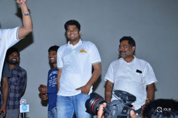 Jayammu Nischayammu Raa Movie Team At Satyam Theatre